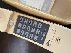 Vintage AT&T Trimline 210 Phone Beige Curly Corded Retro Landline Desk Telephone