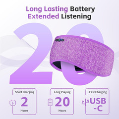 Sleep Headphones Bluetooth 6.0 Headband, 3-IN-1 Sleeping Headband Headphones for