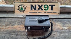 POTA Carved And Painted Wood Callsign Plaque Hanging Sign For Ham/Amateur Radio