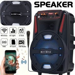 1000W Portable Wireless bluetooth Speaker Super Bass Stereo Radio FM TF AUX USB