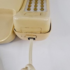 AT&T Corded Trimline Touch Tone Phone Push Button Almond Vintage FOR PARTS