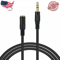 5 ft 3.5mm 1/8″ Stereo Audio Aux Headphone Cable Extension Cord Male to Female
