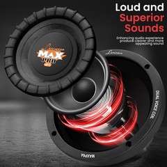 Lanzar Max Pro 6.5” 600 Watt Small Enclosure 4 Ohm Subwoofer
