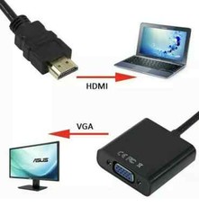 HDMI Male to VGA Female Video Cable Converter Adapter For PC Monitor 4K 3.0