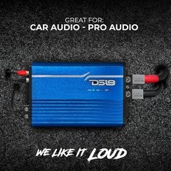 DS18 FRP-2.5K/RD 2500 Watt RMS 1-Channel Full Range Monoblock Car Amplifier Amp
