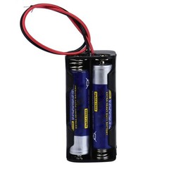 2x 4-AAA Battery Spring Clip Holder Case Plastic Box Tow Layers Stacked 6V DC