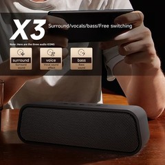 Portble Rechargeable Bluetooth Speaker Bass Sound Desktop Speaker USB/ FM/TF/TWS