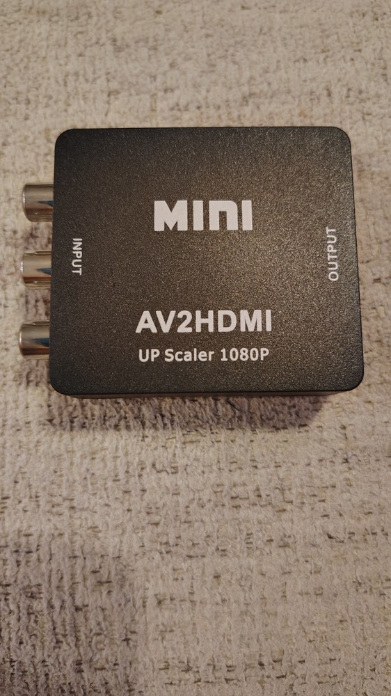Mini Box AV2HDMI Upscaler AV RCA to HDMI VIDEO Converter Adpter 1080P TV PS2 DV