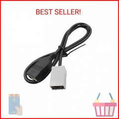 AUX USB Female Cable Adapter Port For 2008 Onwards Honda/Civic/CR-V/Accord/Fit