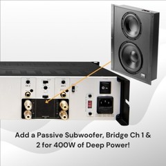 6Ch x 175W Home Theater Amplifier, 6/5/4/3-Ch w/ Subwoofer Controls HTD-6150