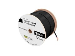 Monoprice Speaker Wire, CL2 Rated, 2-Conductor, 12AWG, 250ft, Black