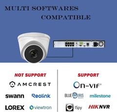 4MP PoE IP IR Night Vision Turret Camera Outdoor/Indoor Plastic Housing 2.8mm
