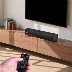 VEVOR Sound Bar for Smart TV 2.0 Channel Bluetooth TV Soundbar Speaker 80W 17 in