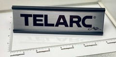 TELARC Jazz Desk Sign – Custom Made Silver Aluminum Reversible