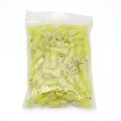 50Pcs 12-10 Gauge Nylon Female Crimp Wire Connectors Insulated Spade Terminal