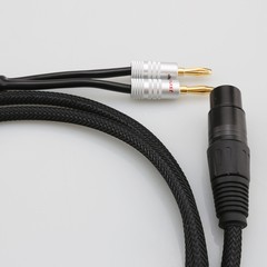 XLR Female Male 3pin to 4mm Banana Male Audio Video Cable DAC Speaker Amplifier