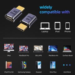 GHQXZT USB C Extender Adapter 40Gbps, 8K 60Hz USB C Male to Female Extension …