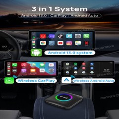 8 128G Android Auto Carplay LED Ai Box Multimedia Players Wireless Android 13