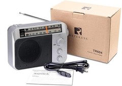 Portable Radios with Best Reception Ac or D Battery Powered Analog Radio Sliver