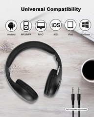 Wireless FM Radio Ear Muffs with Adjustable Headband – Perfect for Jogging