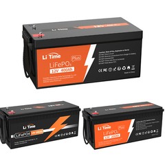 LiTime 12V 200Ah 300Ah 400Ah LiFePO4 Lithium Battery for RV Off-Grid Solar