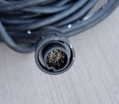 Lowrance Simrad 9-Pin Transducer Extension Cable 28′ long Pigtail