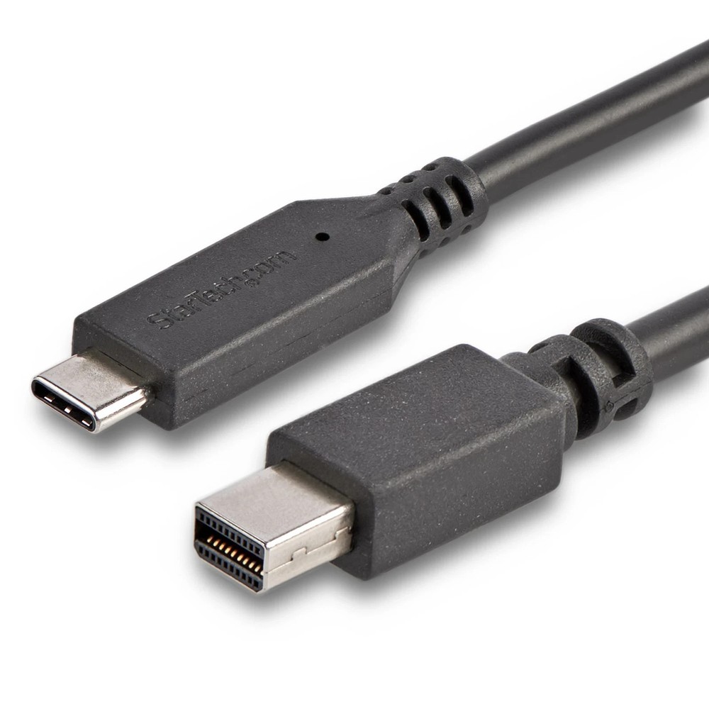 StarTech.com 6 ft. (1.8 m) USB-C to Mini DisplayPort Cable – 4K 60Hz – Black