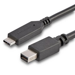 StarTech.com 6 ft. (1.8 m) USB-C to Mini DisplayPort Cable – 4K 60Hz – Black
