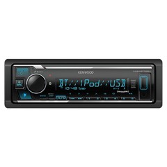 Kenwood KMM-BT332U Bluetooth USB single DIN Media Receiver (No CD) with Alexa