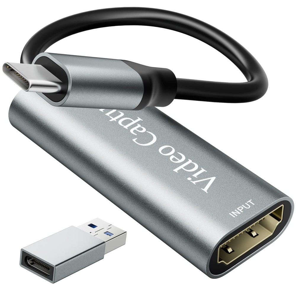 VIXLW Video Capture Card, USB3.0 HDMI to USB C Capture Card, 4K 1080P 60FPS, …