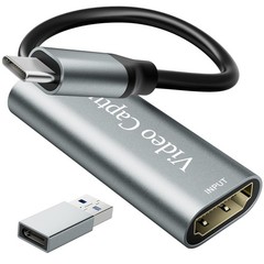 VIXLW Video Capture Card, USB3.0 HDMI to USB C Capture Card, 4K 1080P 60FPS, …