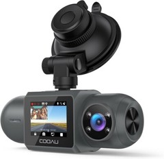 COOAU 4K Dash Cam with GPS Wi-Fi, Uber Car Camera with Infrared Night Vision