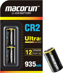 CR2 3V Lithium Battery (2 Pack) – 935mAh High Capacity CR2 Batteries