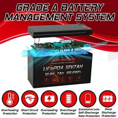 Deep Cycle LiFePO4 Lithium Battery 12V 7Ah SLA Battery Replaces Enduring 6-FM-7