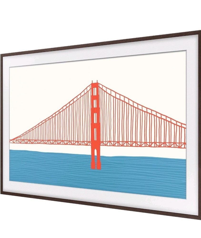 NEW Samsung 65″ The Frame TV Customizable Bezel 2021-2025 Modern Brown