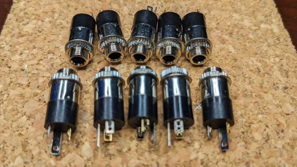 10PCS 3.5mm Female Stereo Audio Jack Connector Panel Mount