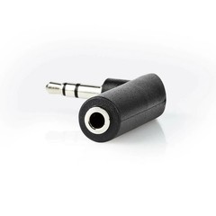 1pc 3.5mm 90-Degree Right-Angle Audio Adapter – Stereo Extension Plug