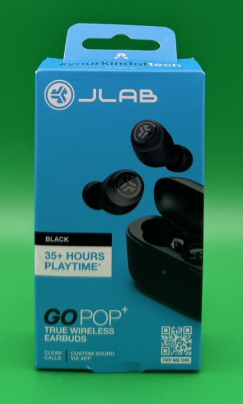 JLab Go POP+ True Wireless Bluetooth Earbuds, In-Ear Headphones