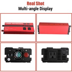 Car Truck RV Solar Power Inverter 5000W DC 12V to AC 110V Converter w/ LCD 4USB