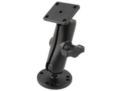 RAM Flat Surface Mount with 2.5″ Round Base and Square AMPS Adapter