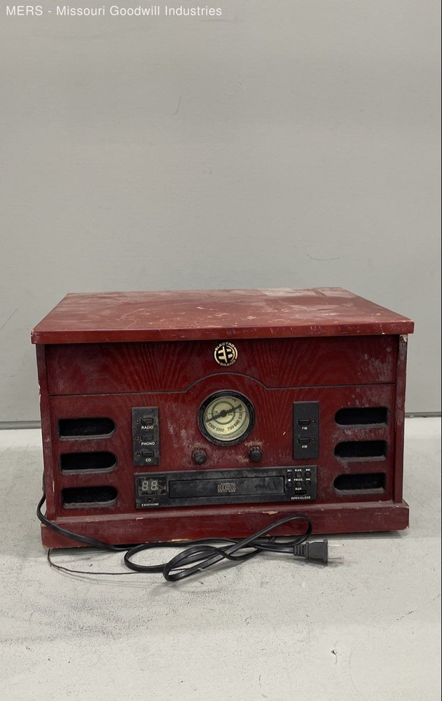 Electro Brand 9261 5-in-1 Home Audio System Turntable CD Radio Cassette Player