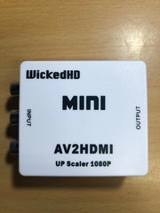 1080P Mini HD Converter Box HDMI to AV RCA CVBS Audio Adapter AC