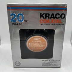Kraco Coaxial Two Convertible 20oz 5 1/4 Speakers Cx-2-20CF 1970s Vintage New
