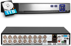 16 Channel Security Recorder DVR for 5MP Hybrid AHD/TVI/CVI/CVBS/IP Analog Cam