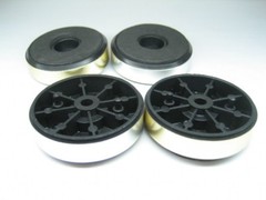4pcs 40*10mm Golden Speaker Isolation Feet mats HiFi Amplifier Stand Pad Audio