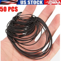 50PCS For Cassette Player Recorder Repair Replacement Square Rubber Drive Belt