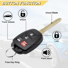 Key Fob Replacement for 2014-2017 Toyota Camry/ 14-19 Corolla/ 16-18 Tacoma C…