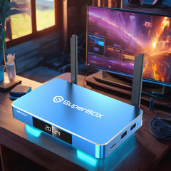 2025 SuperBox S6 Max Media Player Smart Box TV Box No monthly fees