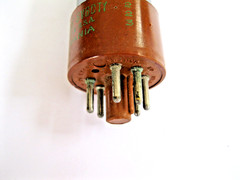 SYLVANIA JAN-CHS 6V6GTY/6V6 AUDIO VACUUM TUBE BROWN BASE TV-7 TESTED STRONG.