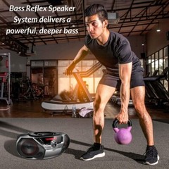 Philips Portable Boombox CD Player Bluetooth FMRadio MP3 Mega Bass Reflex Stereo
